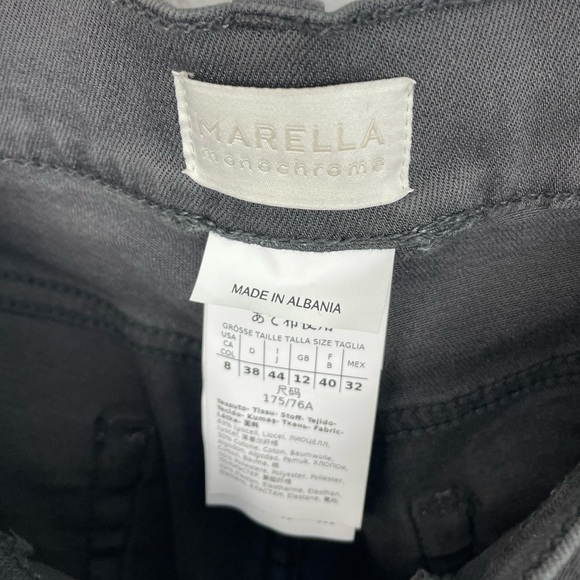 Marcella Monochrome Slate Gray Straight Leg Jeans Size 8 - Picture 3 of 5